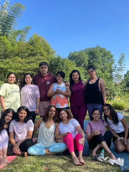 The beautiful souls from our Secret Sanctuary Yoga Retreat. We gather in serene locations to practice, share, and grow together.