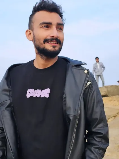 Smiling while enjoying the fresh air. The journey is just as important as the destination.