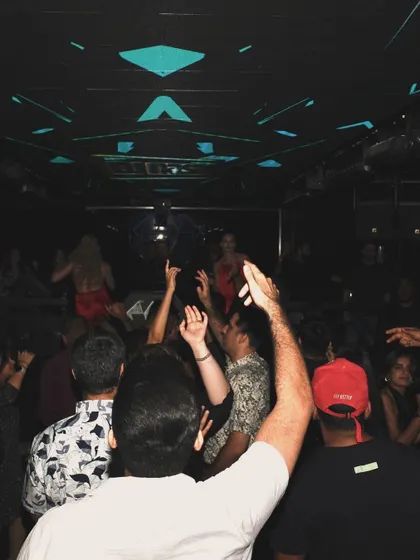 A sea of hands in the air. The crowd at 'Safar' was fully engaged and loving the BollyTech and IndoHouse beats.