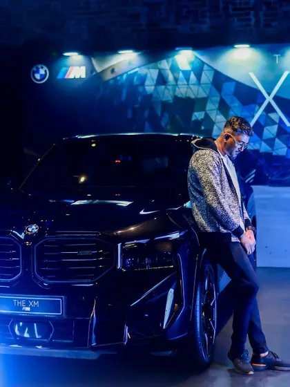 The lighting and stage production at the BMW event were top-notch. I curated a set that matched the car's powerful and modern aesthetic.
