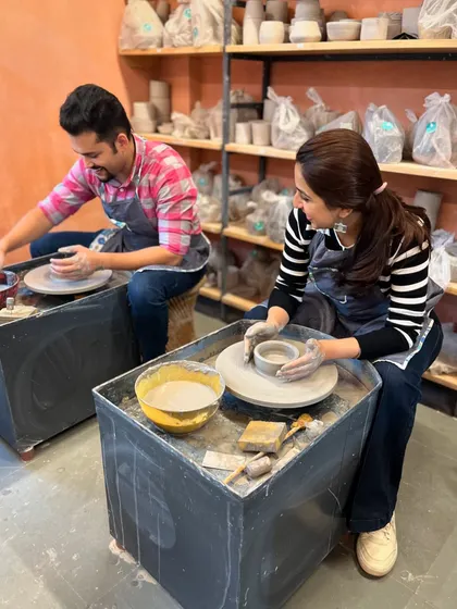 Find peace in the spin of the wheel and the touch of clay. Our studio is a space for mindfulness and creativity, where you can feel the stress melt away.