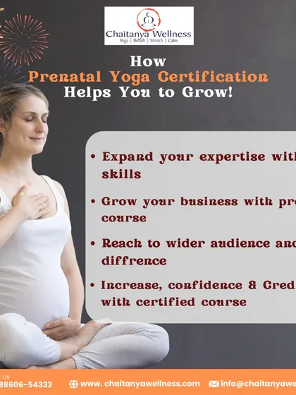 Our Prenatal Yoga Certification helps you grow your expertise and business. You will learn to reach a wider audience and increase your confidence and credibility as a certified teacher.