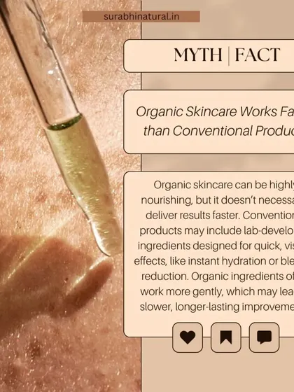 A fact about organic skincare: while it is highly nourishing, it works more gently. This may lead to slower, but more sustainable and long-lasting improvements in your skin.