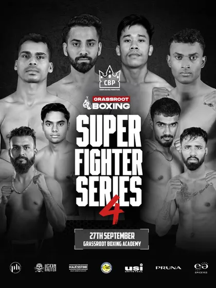The official poster for Super Fighter Series 4. We believe in consistency, providing a regular platform for our fighters to test their skills and build their records.