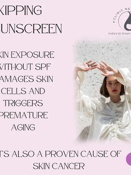 Bad Habit: Skipping Sunscreen. Unprotected sun exposure damages skin cells, triggers premature aging, and is a proven cause of skin cancer.
