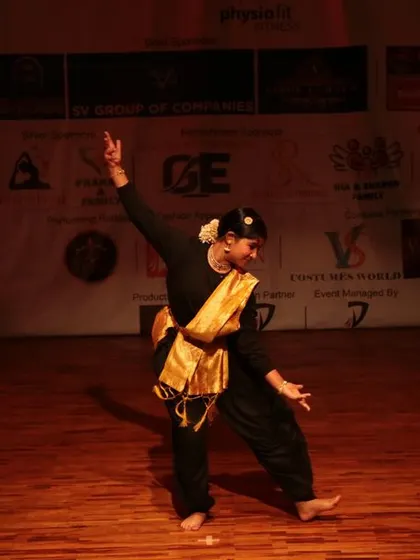 This solo performer showcases her skill and expression.