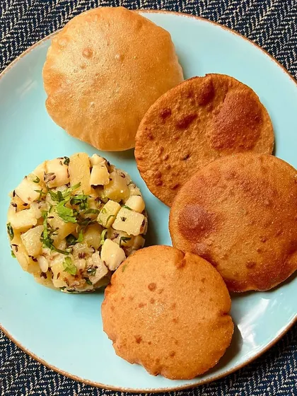Our Farali Puri Bhaji is a staple of our Shravan special menu, offering a delicious and traditional meal for those who are fasting.