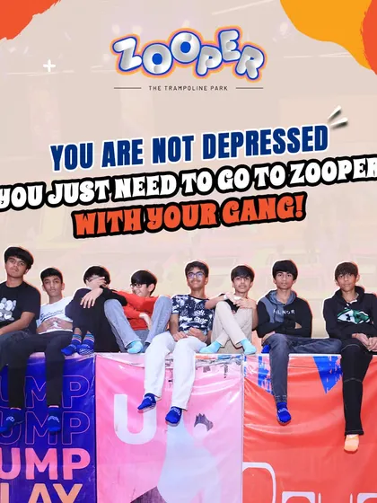 You are not depressed, you just need to go to Zooper with your gang. A day of fun with friends is the best therapy.