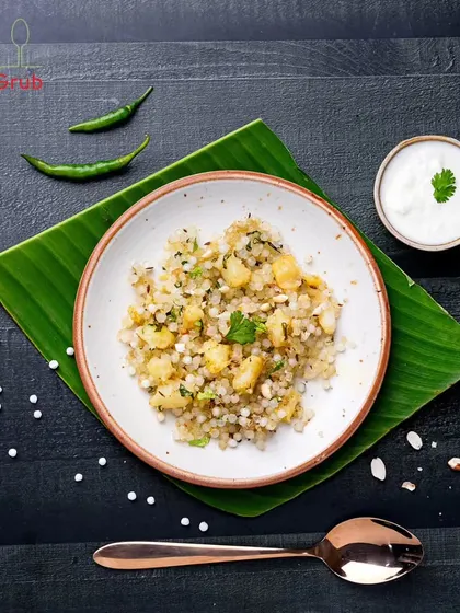 This Navratri, enjoy a delicious Sabudana Khichdi. Made from tapioca root, it's a great gluten-free source of energy that's easy to digest, making it perfect for fasting.