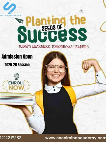 We are planting the seeds of success. This creative announces that admissions are open for the 2025-26 session to shape today's learners into tomorrow's leaders.