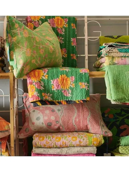 This collection of fabrics from 'Designers Guild' offers bright, vibrant colours in mesmerizing patterns. I encourage clients to mix and match these to create their own eclectic yet chic aesthetic.