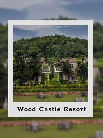 The lush green landscape of Wood Castle Resort in Jim Corbett, a perfect venue for a tranquil wedding in the hills.