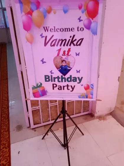 We also provide custom welcome signs for your event, making guests feel special from the moment they arrive.