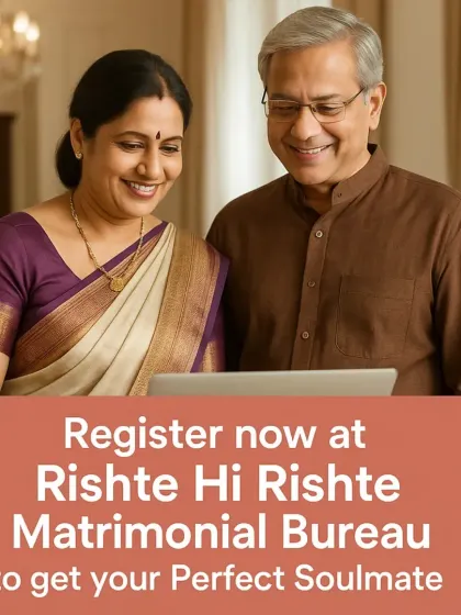 Parents happily browsing through profiles on a laptop. We make the process easy and reassuring for parents who are looking for the perfect soulmate for their child.