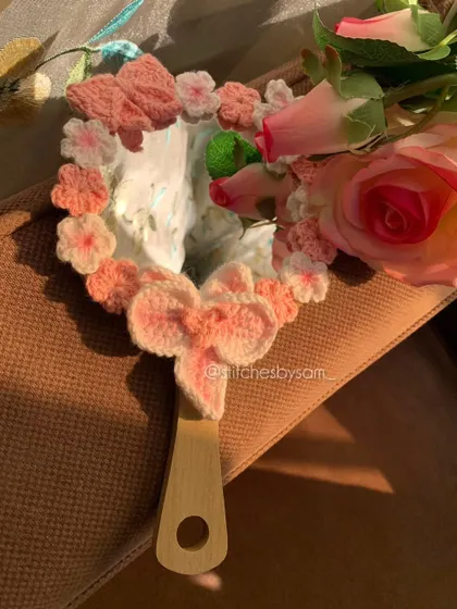 Another angle of the flower mirror, with the sunlight hitting it just right. This would be a lovely, thoughtful gift for a best friend.