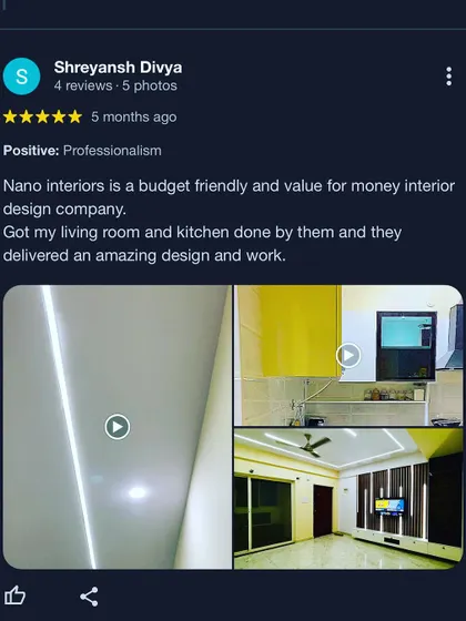 We pride ourselves on being a budget-friendly and value-for-money interior design company, and this happy client review confirms our commitment to delivering amazing design and work.