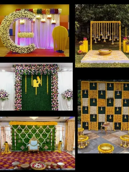 A showcase of our work for traditional events. This collection highlights different setups we have done for Haldi ceremonies and baby showers, demonstrating our versatility in floral and thematic decor.