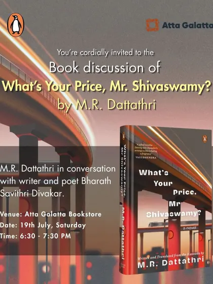 A reflective discussion on the novel 'What’s Your Price, Mr. Shivaswamy?'. We host conversations on literature that explores moral dilemmas and the chaos of urban survival.