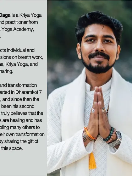 An invitation to join us in the mountains for a journey of peace, purity, and light. This is Mayank Daga, a Kriya Yoga teacher who co-hosts our spiritual excursions, sharing his deep connection to the Himalayas.