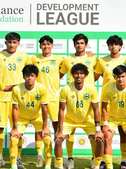 A team photo from the Reliance Foundation Development League, where our players gain exposure and compete at a high level.