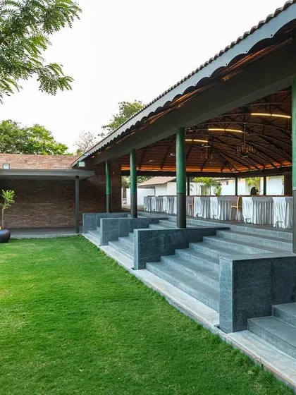 Architectural and Spacial Angles at Samavana, the wedding venue.