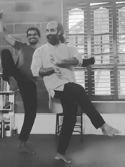 Two of my gurus sharing a moment of joy. Their humility and passion for learning are a constant inspiration to me.