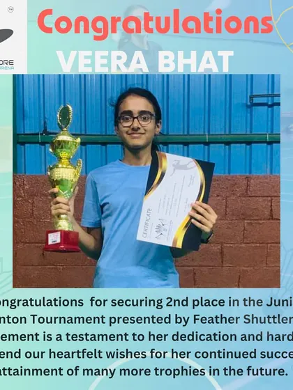 Congratulations to Veera for securing 2nd place. This achievement reflects her dedication and the effectiveness of our advanced training programs.