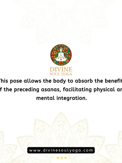 Savasana allows the body to absorb the benefits of the preceding asanas. It facilitates a deep physical and mental integration, which is crucial for the healing process.