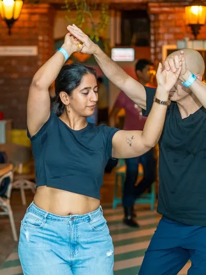 A powerful and stylish move under the lights. Our dancers bring so much passion and energy to the floor.