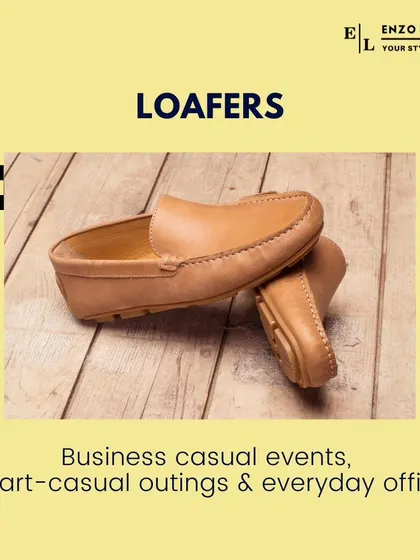 Loafers are the most casual of the formal shoe family. They are perfect for business casual offices, smart-casual outings, and everyday wear when you want a polished yet comfortable look.