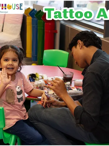 Getting a temporary tattoo is always a fun and popular activity. I use safe, skin-friendly paints to create designs that kids love to show off.