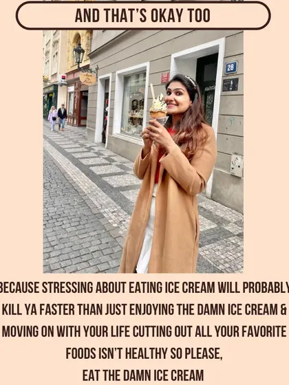 Stressing about eating ice cream will probably kill you faster than just enjoying it. Eat the damn ice cream.