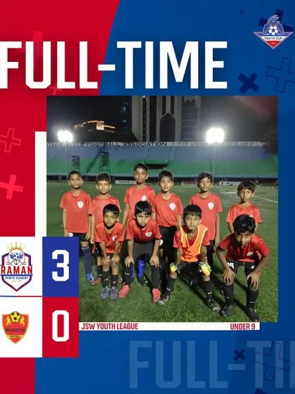 Our U9 squad celebrating a strong 3-0 win in the JSW Youth League.