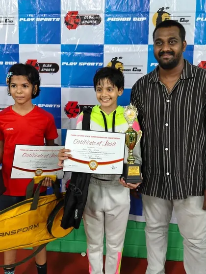 Congratulations to our young champion, Anwesha Singh, on her victory in the Under-13 Girls category at the Fusion Cup. We nurture talent from a young age, building a strong foundation for future success.