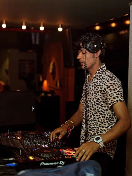 Another angle, showing my concentration and connection to the music.
