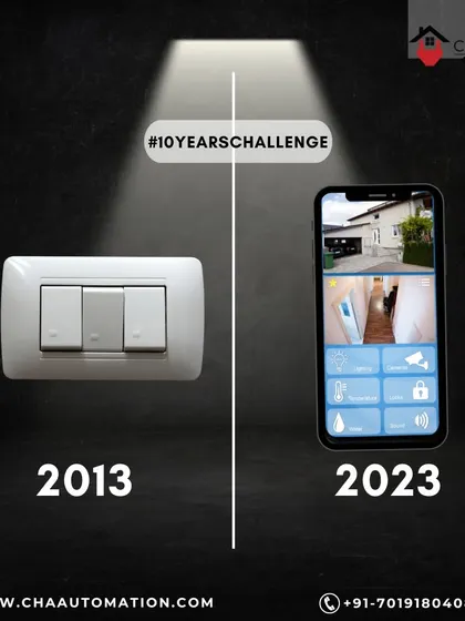 This 10-year challenge shows the evolution from a basic switch in 2013 to a complete smart home control app in 2023. We help you upgrade your home and simplify your life with connected technology.