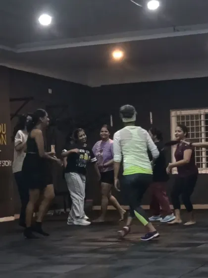 A fun moment from our Zumba class. It's all about community, laughter, and getting fit while having the time of your life.