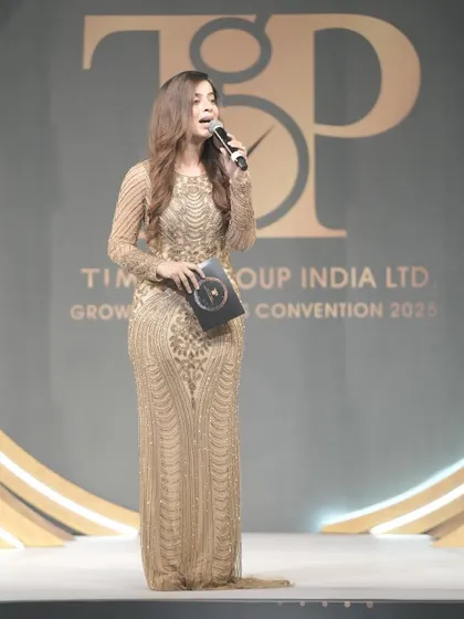 Hosting the Timex Group India Ltd. Growth Partners Convention. For an iconic brand like Timex, my goal was to embody their message of cherishing time and genuine connections, creating a sophisticated and memorable atmosphere.