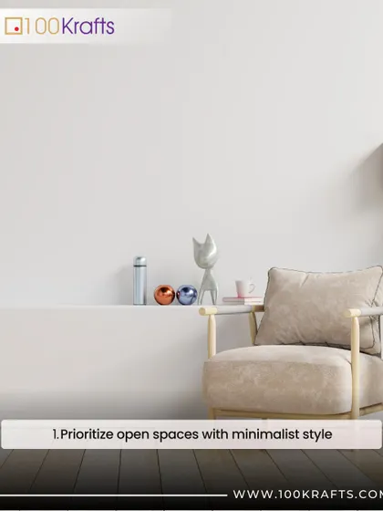 Prioritizing open spaces with a minimalist style is essential for a mindful home. This image shows a clean, uncluttered corner that allows for breathing room and a sense of tranquility.