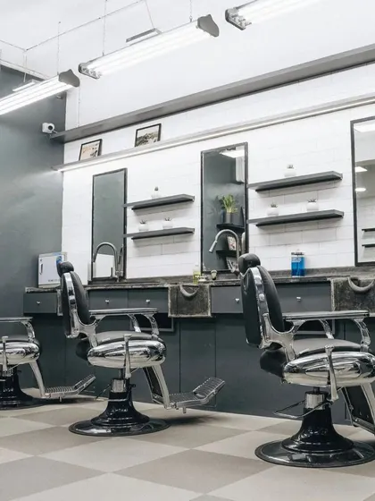 A look inside my barbershop, Nomad Barber Mumbai. I've worked to create a space that is clean, modern, and comfortable, where you can relax and get a world-class grooming experience.