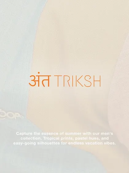 Time to enter the cosmos with my Antriksh collection. This graphic captures the essence of summer with tropical prints, pastel hues, and easy-going silhouettes for endless vacation vibes.