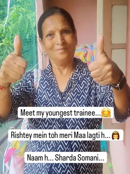 Meet Sharda Somani, one of our amazing adult learners. She proves that you can take on a new challenge at any age. We are so proud of her progress.