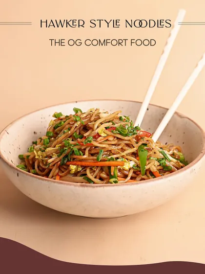 The OG comfort food. My Hawker Style Noodles are made with the best quality ingredients for that authentic street-food flavor you crave.