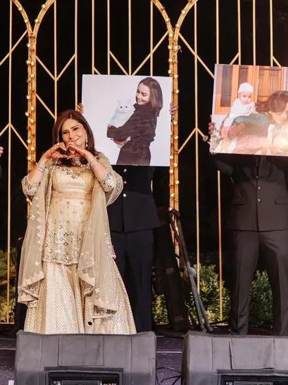 A truly emotional performance by the bride's mother, using photos to tell her daughter's story. I help families create these deeply personal and touching moments.