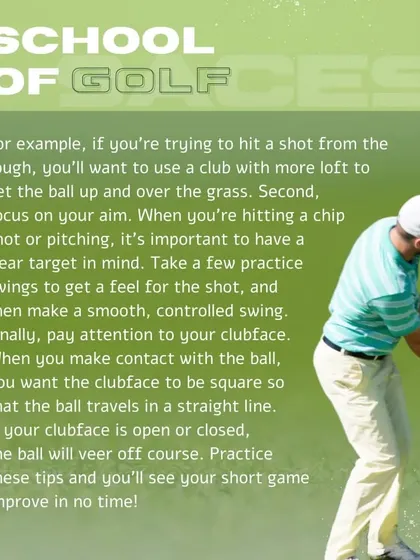 To master your short game, you need to focus on your aim and use a club with the right loft. We teach a smooth, controlled swing to ensure your ball travels in a straight line toward the target.