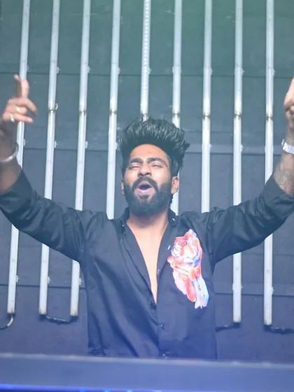 Hyping up the crowd at Carpediem, Hyderabad.