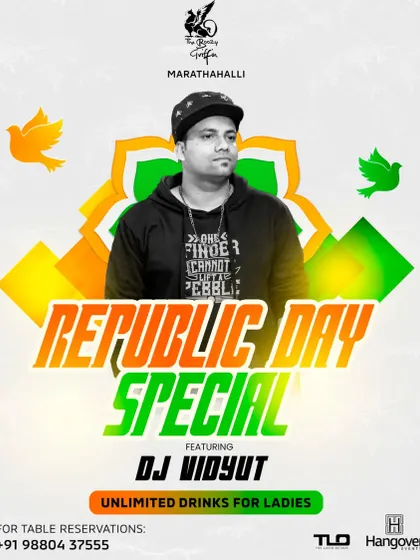 I also perform at events for national holidays, like this Republic Day Special. These events often require a specific patriotic and celebratory music selection.