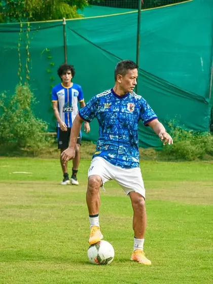 Skill and composure on the ball. It's great to see professionals showcasing their football talent outside the office.