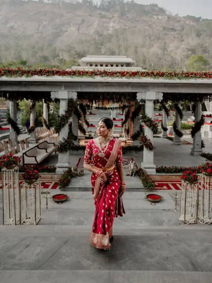 A series of romantic and grand portraits from a destination wedding at Amitarasa. We specialize in capturing the epic scale of such venues while keeping the focus on the couple's intimate story.