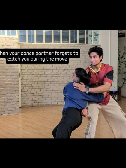 That moment of panic when you hope your dance partner remembers to catch you. Trust exercises are always an adventure.